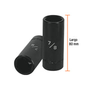 Dado largo impacto de 7/8', 6 puntas, cuadro 1/2', TRUPER