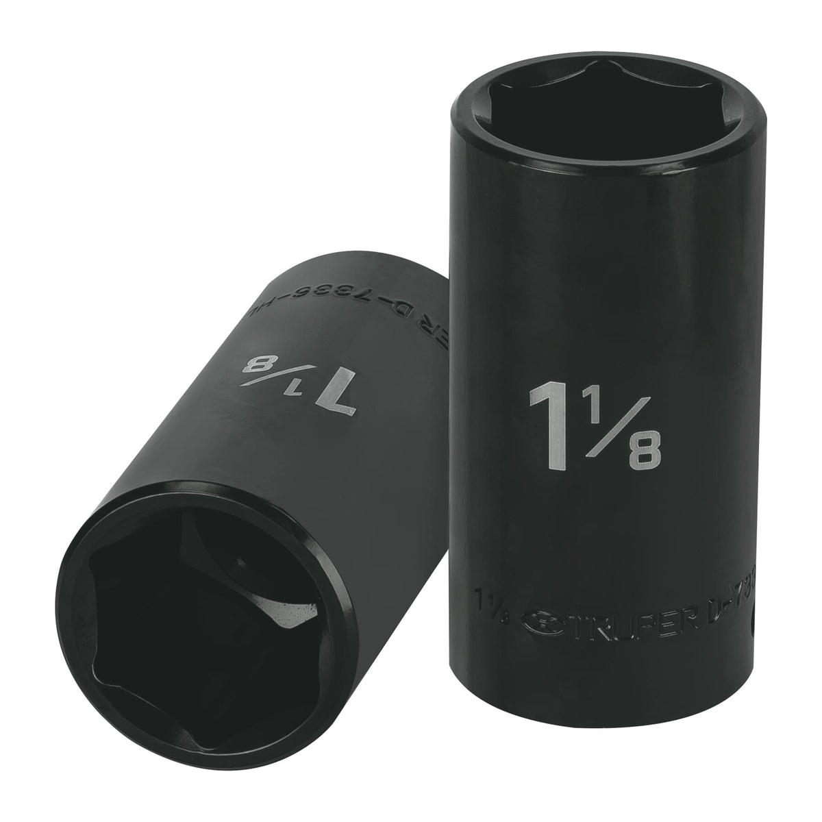 Dado largo impacto de 1-1/8', 6 puntas, cuadro 1/2', TRUPER
