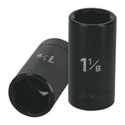 Dado largo impacto de 1-1/8', 6 puntas, cuadro 1/2', TRUPER