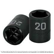 Dado cuadro 1/2' de impacto 6 puntas de 10 mm, TRUPER