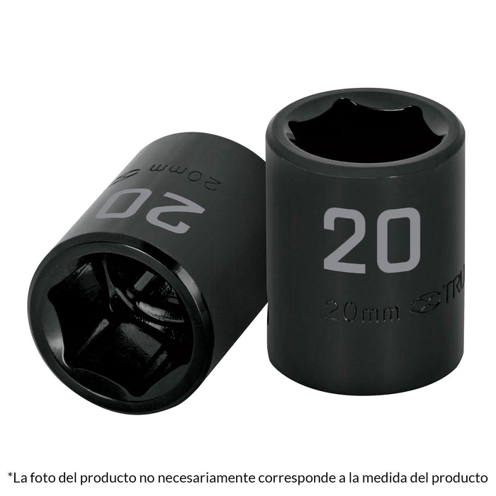 Dado cuadro 1/2' de impacto 6 puntas de 10 mm, TRUPER