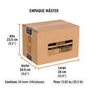 Dado cuadro 1/2' de impacto 6 puntas de 10 mm, TRUPER
