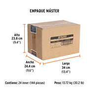 Dado cuadro 1/2' de impacto 6 puntas de 12 mm, TRUPER