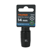 Dado cuadro 1/2' de impacto 6 puntas de 14 mm, TRUPER