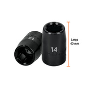 Dado cuadro 1/2' de impacto 6 puntas de 14 mm, TRUPER