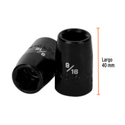 Dado de impacto de 9/16', 6 puntas, cuadro 1/2', TRUPER