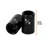 Dado de impacto de 5/8', 6 puntas cuadro 1/2', TRUPER