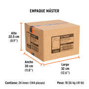 Dado cuadro 1/2' de impacto 6 puntas de 20 mm, TRUPER