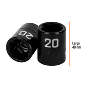 Dado cuadro 1/2' de impacto 6 puntas de 20 mm, TRUPER