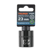 Dado de impacto de 23 mm, 6 puntas, cuadro 1/2', TRUPER