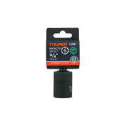Dado de impacto de 3/4', 6 puntas, cuadro 1/2', TRUPER