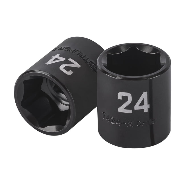 Dado de impacto de 24 mm, 6 puntas, cuadro 1/2', TRUPER