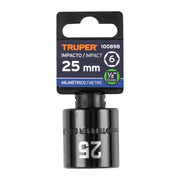 Dado de impacto de 25 mm, 6 puntas, cuadro 1/2', TRUPER