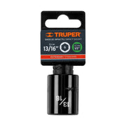Dado de impacto de 13/16', 6 puntas, cuadro 1/2', TRUPER