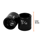 Dado de impacto de 1-1/16', 6 puntas, cuadro 1/2', TRUPER