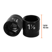 Dado de impacto de 1-1/8', 6 puntas, cuadro 1/2', TRUPER