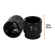 Dado de impacto de 1-1/4', 6 puntas, cuadro 1/2', TRUPER