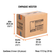 Dado largo de impacto de 1-1/4', 6 puntas, cuadro 3/4'