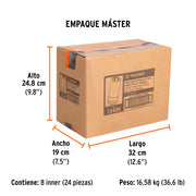 Dado largo de impacto de 1-5/16', 6 puntas, cuadro 3/4'