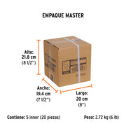 Paquete con 3 discos de lija 6' grano 60, para PUL-4X6T