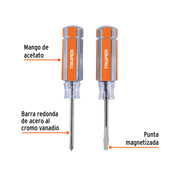 Dúo de mini desarmadores mango de acetato, TRUPER