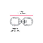 Destorcedor forjado de 3/8', FIERO