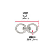 Destorcedor metálico de 3/16', FIERO