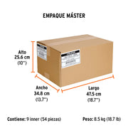 Desarmador cabinet 1/4' x 10' mango de acetato, TRUPER