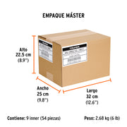 Desarmador cabinet 1/8' x 2-1/2' mango de acetato, TRUPER