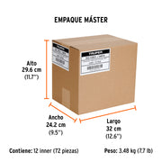 Desarmador cabinet 1/8' x 3' mango de acetato, TRUPER