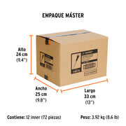 Desarmador cabinet 1/8' x 4' mango Comfort Grip, TRUPER