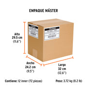 Desarmador cabinet 1/8' x 4' mango de acetato, TRUPER