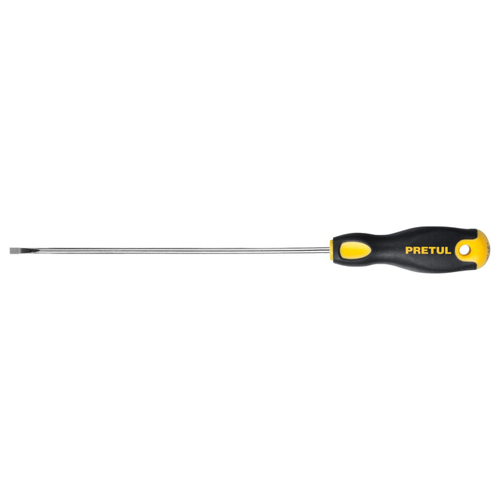 Desarmador cabinet 1/8 x 6' mango Comfort Grip, PRETUL