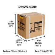 Desarmador cabinet 1/8 x 6' mango Comfort Grip, PRETUL