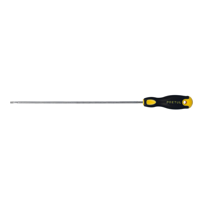 Desarmador cabinet 1/8 x 8' mango Comfort Grip, PRETUL