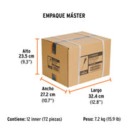 Desarmador cabinet 3/16' x 4' mango Comfort Grip, TRUPER