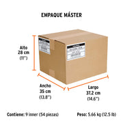 Desarmador cabinet 3/16' x 6' mango de acetato, TRUPER