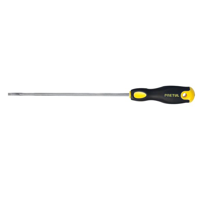 Desarmador cabinet 3/16 x 8' mango Comfort Grip, PRETUL
