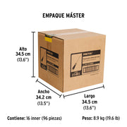 Desarmador cabinet 3/16 x 8' mango Comfort Grip, PRETUL