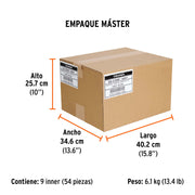 Desarmador cabinet 3/16' x 8' mango de acetato, TRUPER