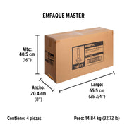 Diablo de carga, plegable de aluminio y base acero, 100 kg