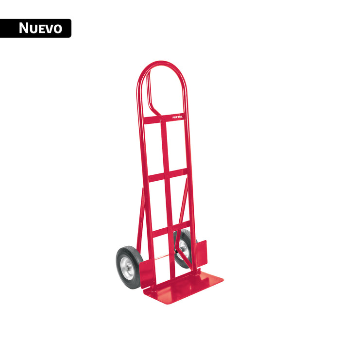 Diablo de carga de 370 kg, ruedas de hule sólido, asa 'D'