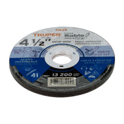 Disco abrasivo de corte preciso acero inox 4-1/2'x1mm TRUPER