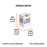 Disco abrasivo de corte preciso metal 4-1/2' x 1 mm, TRUPER