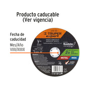 Disco abrasivo de corte preciso metal 7' x 1.5 mm, EXPERT