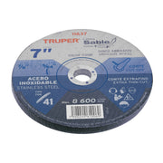 Disco abrasivo de corte preciso acero inox 7' x 1.8mm TRUPER