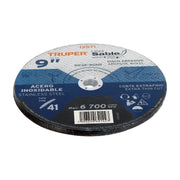 Disco abrasivo de corte preciso acero inox 9' x 2 mm, TRUPER
