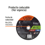 Disco abrasivo de corte preciso metal 9' x 2 mm, EXPERT