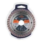 Disco de diamante de 4' x 2.2 mm, rin turbo, TRUPER