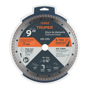 Disco de diamante de 9' x 3 mm, rin turbo, TRUPER